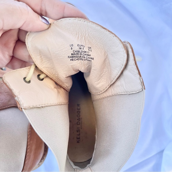 ANTHROPOLOGIE X KELSI DAGGER BROOKLYN PARKWAY ANKLE COMBAT BOOT SIZE 8 - Picture 7 of 8